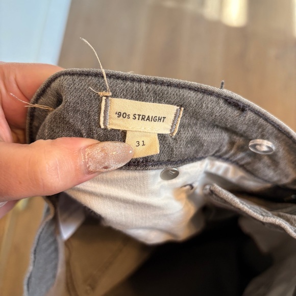 Grey Madewell 90s Straight Jeans - Picture 2 of 2